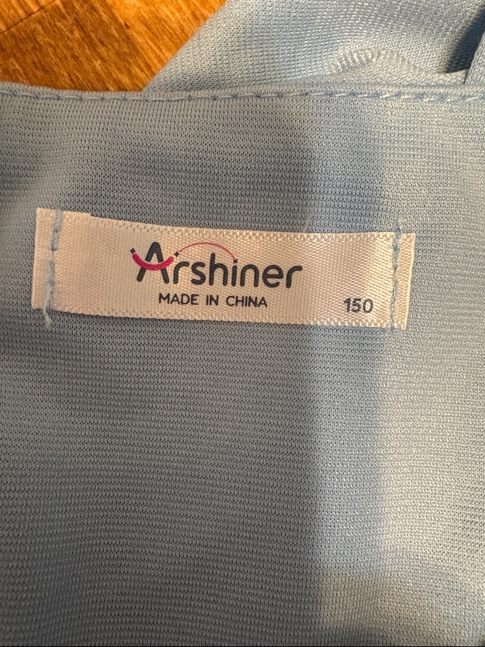 Girls' Light Blue Ruffle-Shoulder Party Dress - Picture 3 of 4